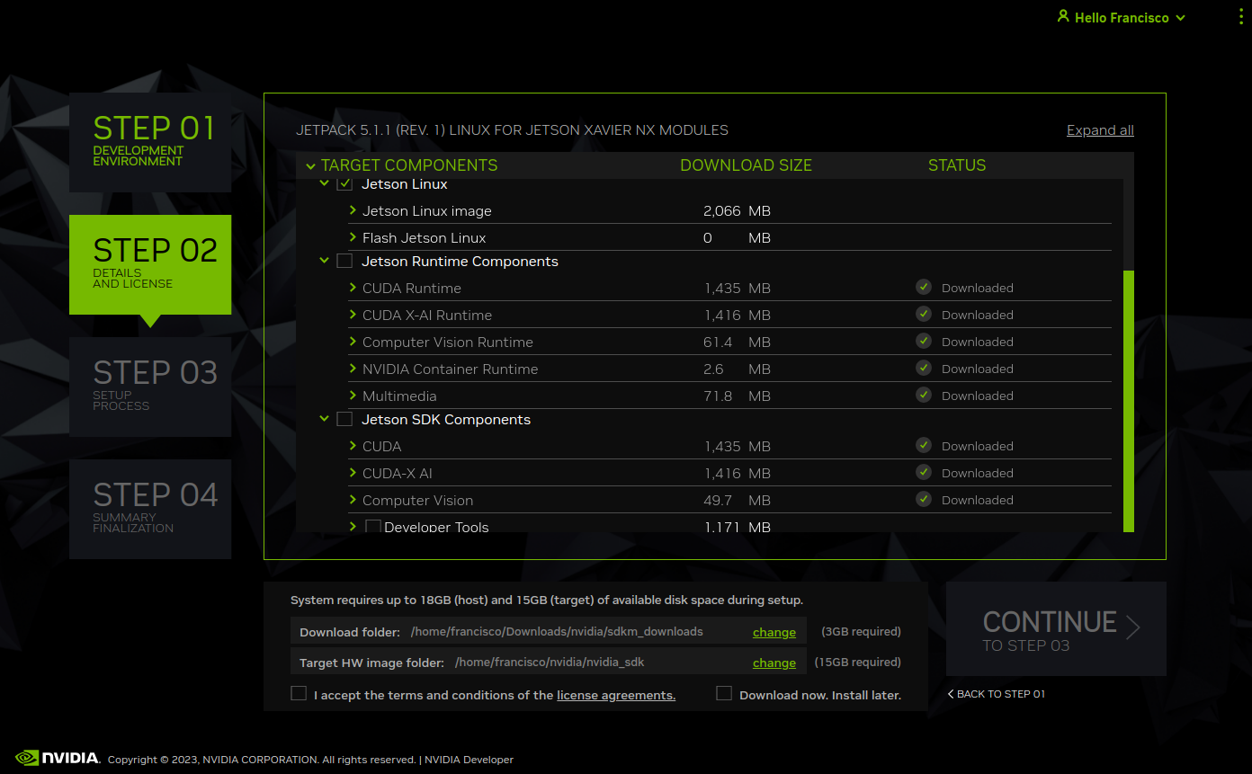 Target Components Selection